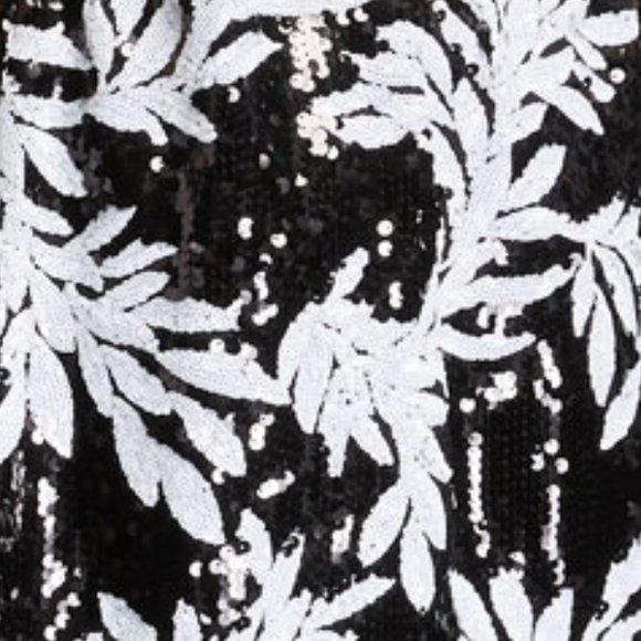 NWT Jay Godfrey black, white sequin wrap dress, 6 - Picture 4 of 4